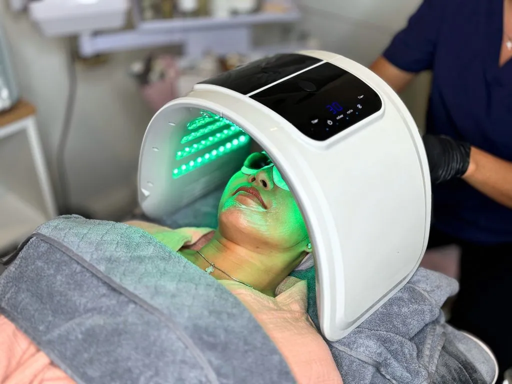Luminothérapie pour soin du visage
